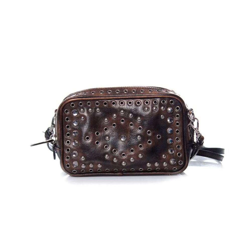Prada, Vitello vintage embellished camera messenger bag. - Picture 3 of 10